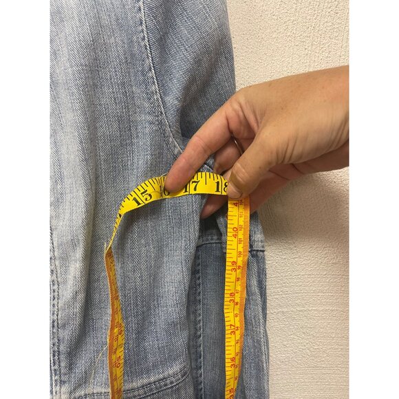 VTG 90's Guess Light Blue Studded Denim Jacket sz Small - Picture 8 of 9